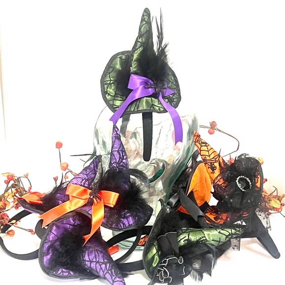 Witches Hats head bands - Bundle of 8 total - Picture 1 of 10